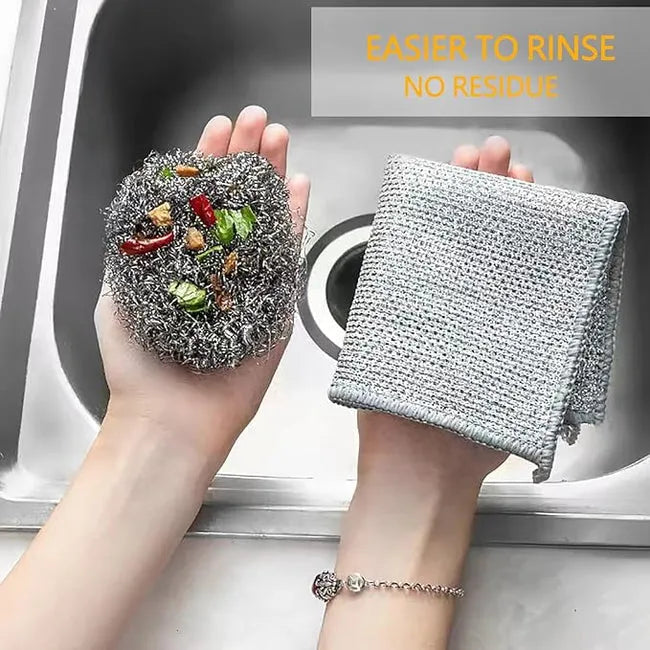 MULTIPURPOSE WIRE DISHWASHING RAGS CLOTH